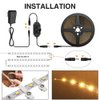 Onforu Warm White LED Strip Lights, 49.2ft 3000K Warm White Dimmable Strip Lighting, 2835 LEDs Tape Light, Flexible Ribbon Light for Kitchen Cabinet Bedroom Wardrobe,15m 12V Adhesive Rope Light