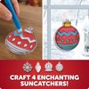 Santa's Christmas Craft Kit for Kids - 15 Magical Christmas Crafts for Kids, Make Suncatchers, Paint Holiday Rocks, Make Magnets & More for Christmas Gifts, Craft Kits for Ages 5 6 7 8 9 10 11 & 12