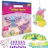 Imagimake Mirror Mosaic Butterfly & Peacock Kids Art Set | DIY Craft Kit | Foil Stickers for Kids | Birthday Gift for Girls and Boys Ages 3,4,5,6,7,8 | Mosaic Kit | 4 Year Old Girl