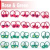 WillingTee 120pcs (60 pairs) Mix Colors GElastic Hair Ties Soft Rubber Bands Hair Bands Holders Pigtails Accessories for Girls Infants Toddlers Kids Teens and Children