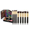 Joyeee 120 Color Eyeshadow Palette Kit with 10 Pcs Foundation Makeup Brush, ​Professional Daily Use Colorful with Velvety Texture Eyeshadow Palette, Highly Pigmented Waterproof Long Lasting Makeup