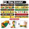 48 PCS Happy Juneteenth African Party Favors 24PCS Tattoos Stickers 24PCS Slap Bracelets Wristbands Perfect for Themed Birthday Baby Showers or Classroom Rewards Ideal Decor and Gifts for Adults