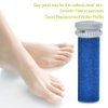 6 Pack Blue Extra Coarse Replacement Roller Refills Compatible with Scholl Express Pedi Foot Smoother Include a Cleaning Brush