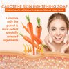 Carrot Soap for Skin Brightening – Natural Carrot Soap Bar for Spots on Face, Body, Neck, Underarm – Carotene Reduces Acne, Brightens Scars, & Evens Skin Tone – Kojic Acid Glow Bar Made in USA
