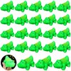 Jenaai 48 Pcs Mini Rubber Crocodile Baby Bath Toys for Girls Boys Luminous Squeaky Alligator Bathtub Toys Glow in The Dark Floating Toys Bulk Light up for Summer Pool Shower Beach Birthday Party