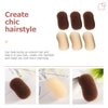 minkissy 12Pcs Hair Base Sponge Volume Inserts Hair Comb Volume Bump It Up Bases Hair Bump Up Clips Hair Sponge for Updo Volume Insert