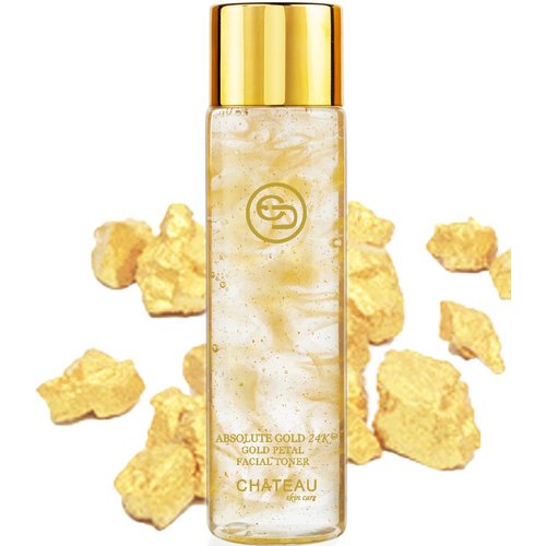 Absolute Gold 24K GOLD PETAL FACIAL TONER - LIFTING EYE GEL (pack 2). 24 KARAT GOLD/COLLAGEN/HYALURONIC ACID. for all skin types.