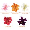 Artificial Flower Hair Clip Hawaiian Hibiscus Plumeria Hairpin Orchid Flower Headdress Bobby Pins Headwear for Woman Girl Lady 5pcs (Random Color)