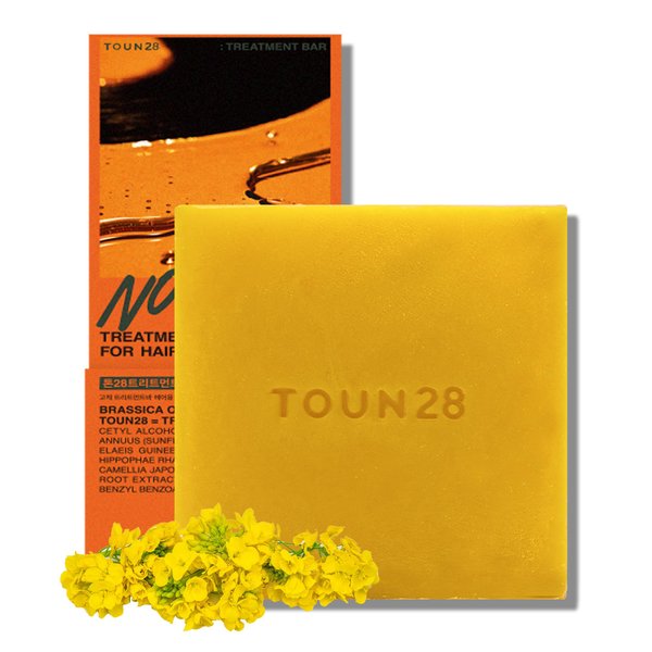 TOUN28 No Wash Leave In Volumizing Conditioner Solid Bar Brassica Oil Complex & Camellia Seed Oil w/Hyaluronic Acid for All Hair Types, Vegan | Paraben Sulfate Silicone Plastic Free Korean Haircare
