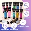 14 Colors Body Glitter, Face Glitter, Makeup Section Glitter Gel, Daylight Glitter Gel for Body, Face,Hair, Eyeshadow, Glitter for Festival, Rave, Party