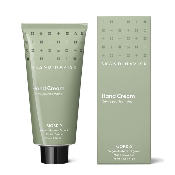 Skandinavisk FJORD Hand Cream, Scent Notes: Green Apple, Pear Blossom, Orchard Fruits and Redcurrants, Vegan Formula, 2.54 fl. oz.