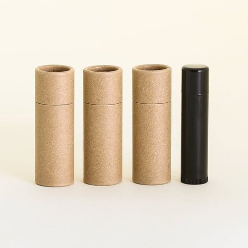 12 mL Kraft Paperboard Lip Balm/Salve/Cosmetic/Lotion Tubes (100)