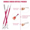 Mudder Tip Nail Clipper False Nail Clipper Cuticle Trimmer Nipper with Acrylic Nails Clipper Cuticle Pusher Scraper Stainless Steel Cuticle Remover Manicure Tools Set for Salon Home Nail Design