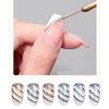 Neepoms 6pcs Metal Liner Gel Nail Polish Metallic Line Gel Polish DIY Drawing Painted Nail Gel Kit 10ML