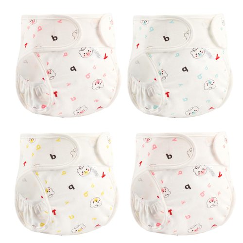 OHIJGN Reborn Baby Dolls Diapers for 17-22 inch Newborn Doll- 4-Piece Pack