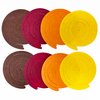 36 Pcs Fall Hanging Swirl Decorations Brown Burgundy Orange Yellow Felt Swirl Streamer Spiral Ceiling Decorations Garland for Autumn Thanksgiving Harvest Birthday Wedding Bridal Shower Party Supplies