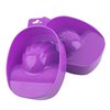 Framendino, 2 Pack Purple Nail Art Tips Hand Soak Bowl Tray Manicure Spa Bowls for Salon Home