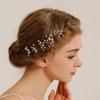 5 Pieces U Shape Wedding Hair Pins for Bridesmaid Beads Wedding Hairpins Bridal Hair Clips for Bride Women and Girls Hair Accessories