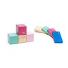 8 Piece Tegu Pocket Pouch Magnetic Wooden Block Set, Blossom