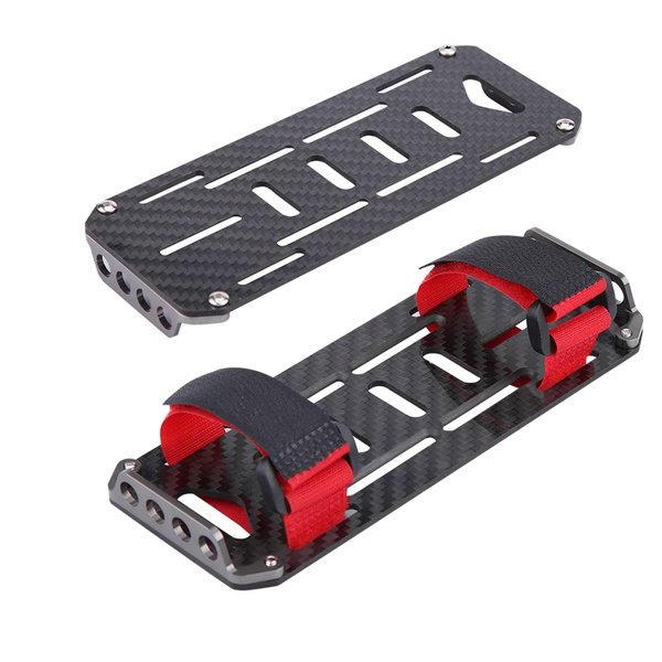 Car Battery Mount, Car Battery Plate, 1/10 Battery Plate Carbon Fiber Plate for Traxxas Hsp Redcat Axial Scx1 1:10 Crawler Rc Crawler