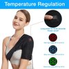 Shoulder Heating Pad, Rotator Cuff Shoulder Brace Heated Wrap, 3 Heat Settings Heating Shoulder Brace Pad, Shoulder Compression Sleeve Massager for Pain Relief deep Tissue Red