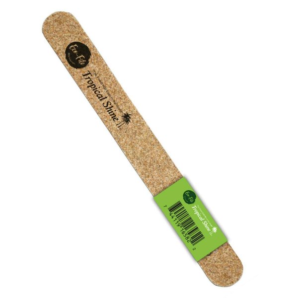 Tropical Shine Eco-Files. 100% Recyclable Nail File. Dual Grit. (150/180 Semi-Coarse/Medium)