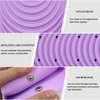 Heat Resistant Silicone Mat Pouch for Hair Straightener, Non-slip Travel Pad Cover for Curling & Flat Iron, Portable Styling Heat Mat Holder for Curler Wand and Hot Waver (Purple)