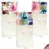 The Best Card Company - 10 Boxed Note Cards with Flowers - Blank Assorted Floral Notecards Bulk (4 x 5.12 Inch) - Lush Blooms M6591OCB