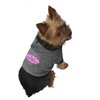 Ruff Ruff and Meow Dog Hoodie, High Maintenance, Black, Extra-Small