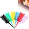 eHooyau Hair Dyeing Comb, 2 Pcs Professional Salon Hair Coloring Dyeing Kit 3-Way Sectioning Highlight Comb Professional Weave Weaving Comb Hair Dye Styling Tool for Salon Use