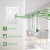 【No Battery Required】Wireless Doorbell Waterproof, AURTEC Door Chime Kit with 1 Receivers & 1 Press Self-powered Transmitter, 51 Chimes and 4 Volume Levels, White