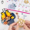 HIGH GODO Flowers Bouquet Building Set with Butterfly, 398PCS Mini Bricks Animals Building Blocks, DIY Insect Collection Building Kit for Home Decor, Ideas Gift Building Toy for Adults Boys Girls 8+