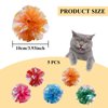 Andiker 5pcs Crinkle Balls Cat Toys, 3.93Inches Candy Color Crinkle Balls Attract Cats to Chew & Chase, Durable Interactive Cat Toys for Indoor Cats to Keep Fit and Active (Multi-Color)