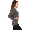 100% Merino Wool Women's Lightweight Crew - Base Layer Long Sleeve Shirt - Charcoal Gray - Medium