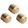 DEWHEL Brass 1/2" NPT Boat Drain Plugs,3pcs Boat Hull Spare Garboard Drain Plug for Bayliner Four Winns Glastron Larson Sea Ray Starcraft and Many Other Models