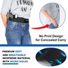 Belly Band Holster for Concealed Carry - Waist Pistol Gun Holster for Men and Women - Fits Glock, Ruger LCP, Taurus, S&W M&P 40 Shield Bodyguard, Sig Sauer, Kahr, Beretta, 1911, etc