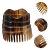Healifty Ox Horn Comb Hair Scalp Massager Shampoo Brush Anti-Static Fine Smooth Tooth Hair Comb Head Scalp Combs (Light Brown)