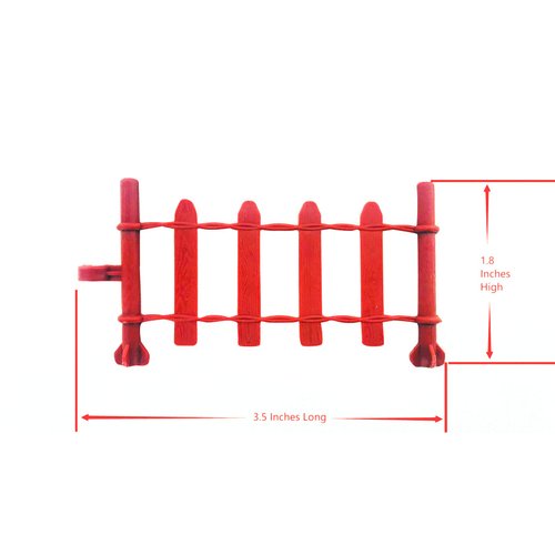 HERSMEMOR 50PCS Toys Fence Horse Corral Fencing Accessories Playset, Mini Plastic Garden Fence Toys Farm Animals Horses Figurines, Fence Panels, Cake Toppers for Kids (S)