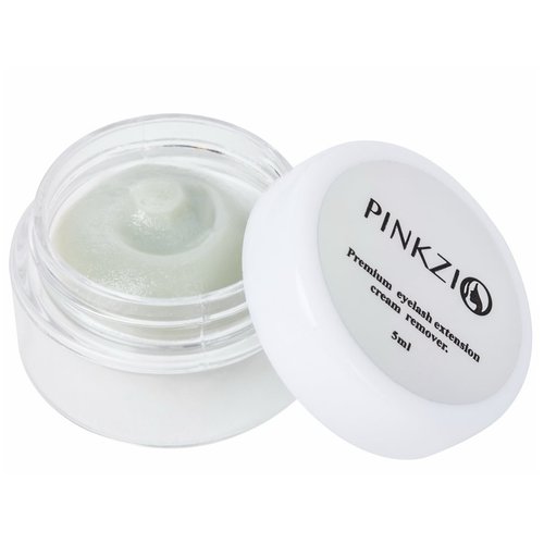 Eyelash Extension Glue Remover, PINKZIO Lash Extension Cream Remover For Eyelash Extension Glue, Fast Lash Adhesive Dissolution, Easy To Control, No Damage To Natural Lahes-5 ml, white