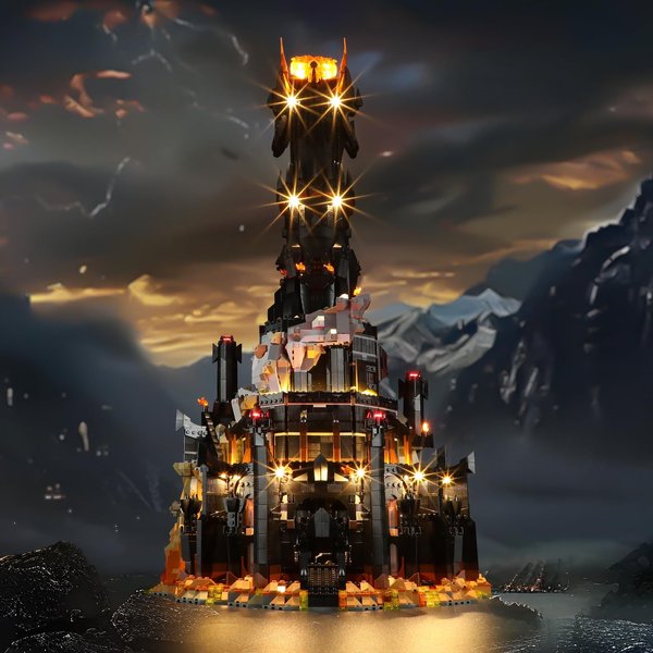 LIGHTAILING Light for Lego-10333 The Lord of The Rings: Barad-dûr - Led Lighting Kit Compatible with Lego Building Blocks Model - NOT Included The Model Set