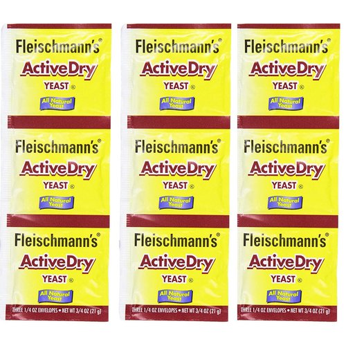 Fleischmann's Active Dry Yeast,0.25 Ounce, 9 Count