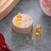 JJUNW 6 Pcs 1:12 Scale Dollhouse Miniature Accessories, A Set of Exquisite Mini Whiskey Wine Bottle Bar Model, Verisimilitude Mini Whiskey Wine Decoration for Décor Dollhouse Accessories (Yellow)