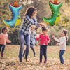 Blingabc 4Pack Dragon Balloons,3D Foil Fire Breathing Dragon Balloon Decoration for Dino Jungle Theme Birthday Baby Shower Party Supplies(Fire Breathing Dragon)