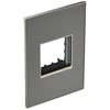 Legrand adorne 1-Gang Brushed Stainless Square Stainless Steel Wall Plate