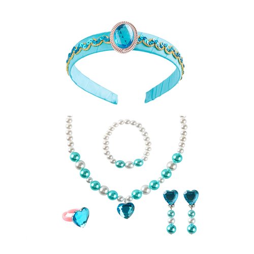 Furutonhe Princess Costume Headband Halloween Party Dress Up Accessories for Jasmine