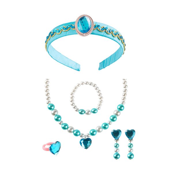 Furutonhe Princess Costume Headband Halloween Party Dress Up Accessories for Jasmine