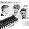 Vented Styling Brush with Ball-Tipped Bristles for Blow Drying Wet, Short, Curly, or Straight Hair for Men and Women (Black)