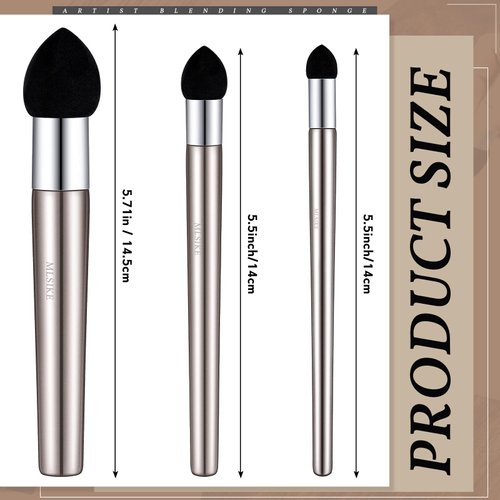 Teling 6 Pcs Artist Blending Sponge Pen Reusable Sketch Rubbing Sponge Brush Washable Drawing Correction Sketch Tool for Artist Student Charcoal Powder Drawing Correcting Smudge Smear, 3 Size