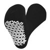 Men Women Anti Slip Grip Non-Skid Crew Cotton Diabetic Socks 6-pack Black