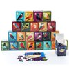 Birds, 24 Mini Pack Kids Educational Puzzles, 1000 Pieces Puzzles, Advent Calendar 2024, Individual Puzzles, Kids Puzzles, Challenging Puzzle Perfect for Adults, Family Game Nights, 27.5 * 19.7 in